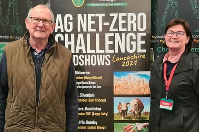 Rob Burrow and Andrea Gardner of Myerscough College explain the benefits of the agriculture project