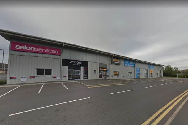 The 'delivery kitchen' will be situated in a block of units next to Halfords Autocentre and CTD Tile Showroom, but won't be open to the public. Pic: Google