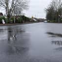 The junction of Stanifield Lane, Centurion Way and Stanley Road has been partially flooded since mid-January