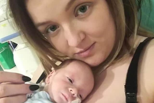 Laura was 23 when she gave birth to her baby son Henry who weighed just over 2lbs