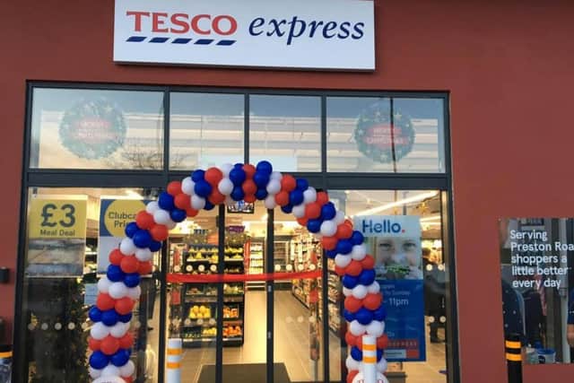 Tesco Express is ready and waiting to welcome customers.