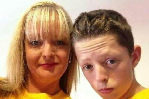 Tracey and her late son Dylan