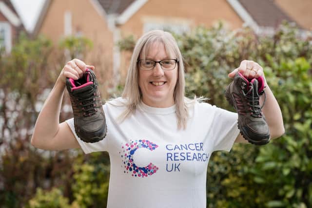 Preston cancer survivor Emma Ryan is urging people to sign up now to Walk All Over Cancer and take 10,000 steps a day throughout March to raise money for Cancer Research UK’s life-saving research