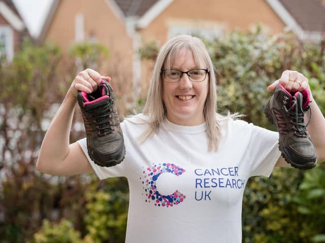 Preston cancer survivor Emma Ryan is urging people to sign up now to Walk All Over Cancer and take 10,000 steps a day throughout March to raise money for Cancer Research UK’s life-saving research