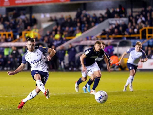 Ben Whiteman missed a penalty against Millwall