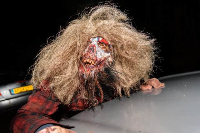 A zombie attacks a car at the former Camelot theme park (Photo by Kelvin Stuttard)