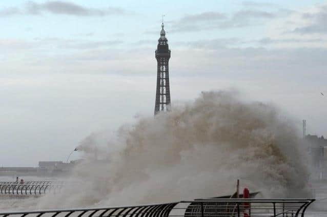 Residents were urged to be careful along beaches, promenades, coastal footpaths and roads due to large waves (Photo by Dave Nelson)