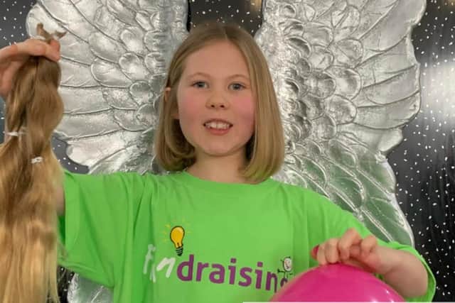 Jennifer cut more than 12 inches off her hair for Derian House Children's Hospice.