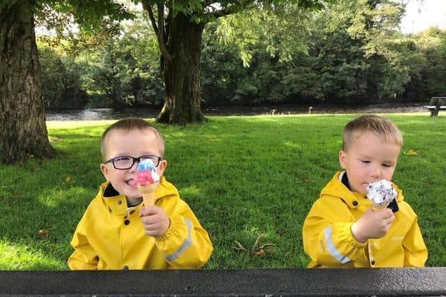 George loved the outdoors, especially playing at Edisford Picnic Site in Clitheroe with his twin brother, Arthur
