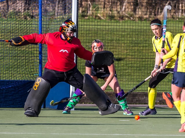 Danby keeper Catherine Adamson in action
Photo by Brian Murfield