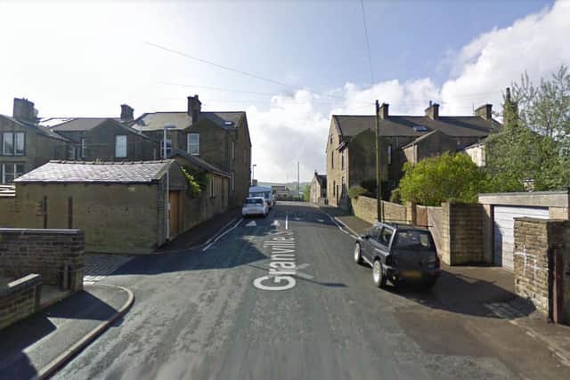 A man armed with a knife robbed a woman's handbag in Granville Street, Colne. (Credit: Google)