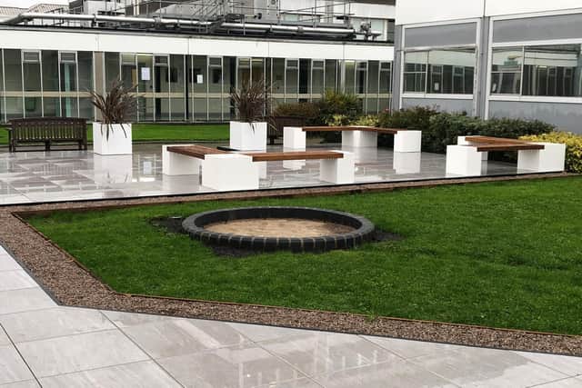 The memorial garden at Royal Preston Hospital is taking shape. Bosses say the garden, together with a second one at Chorley and South Ribble Hospital, will be a lasting legacy to lives lost during the Covid-19 pandemic, and to those who left their organs to be donated to others