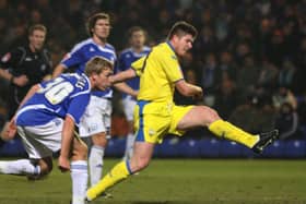 Neil Mellor scores Preston North End's winner against Peterborough in January 2010