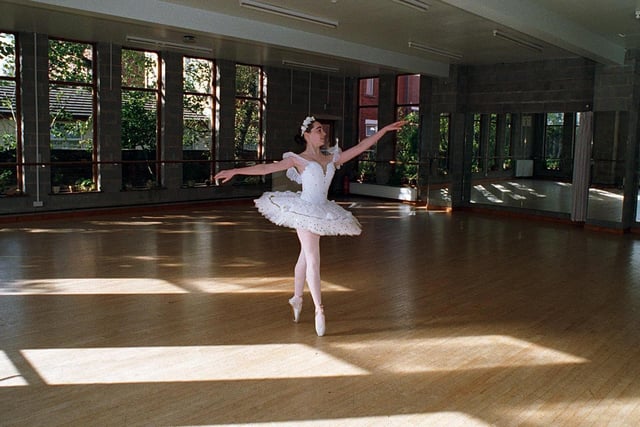 Dancing in the studio in 1996