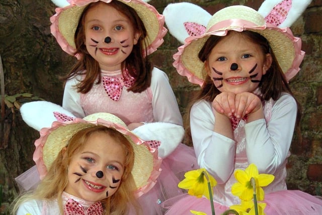 Easter Bunnies, 2008. From left, Kelsey Lester , Amy Bennison and Sinead Norbury (all aged six).