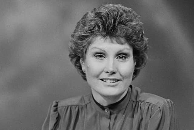 Angela Rippon pictured in 1984