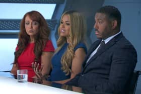 Aaron had to face the boardroom along with project manager Kathryn Burn, and Amy Anzel who is now fired. Image: BBC.