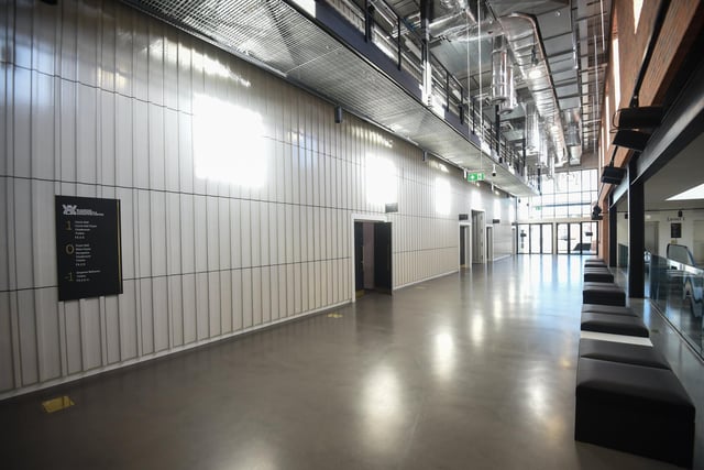 One of the wide open corridors.