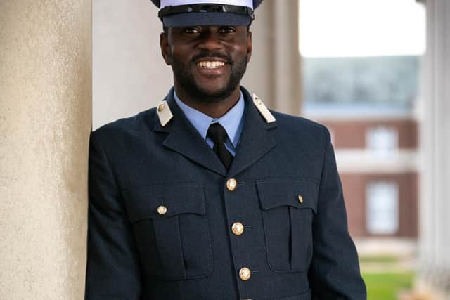 Officer Cadet Adrian Brown 
Image by Linda Lowing/UK MoD Crown Copyright