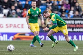 Skipper Alan Browne breaks forward at Peterborough