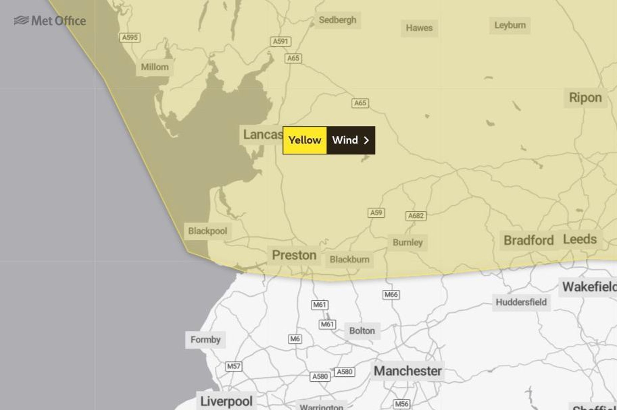 Storm Dudley: This is when 90mph winds will hit as Met Office issues yellow warning