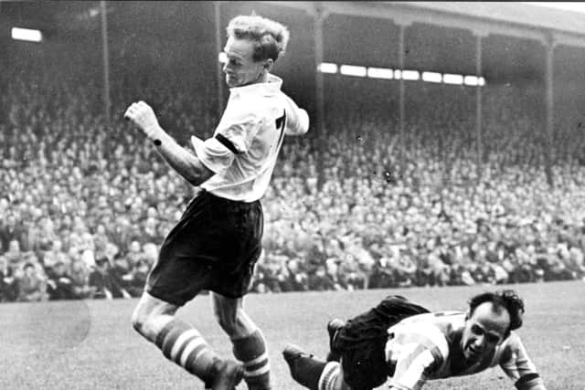 Tom Finney in action for Preston North End