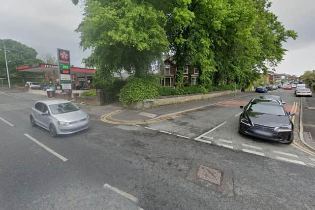 The altercation began on the forecourt of the petrol station in Preston New Road before continuing onto Granville Road. (Credit: Google)