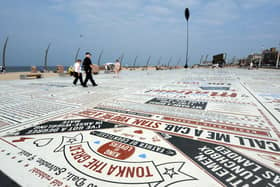 Blackpool’s comedy heritage is celebrated in the resort’s famous comedy carpet
