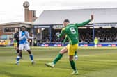 Alan Browne in action at Peterborough United.
