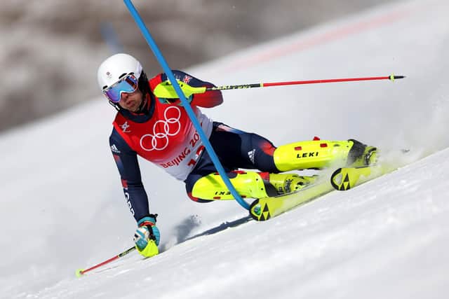 Dave Ryding during the Men's Slalom Run 2 (photo: Getty Images)