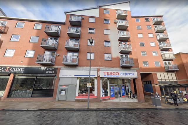 Three were arrested and a large amount of cash and class A drugs were seized after police raided Empire House in Church Street, Preston on Tuesday (February 15). Pic: Google
