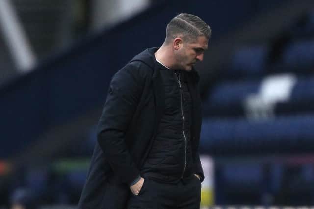 Ryan Lowe during Preston North End’s defeat against Reading at Deepdale