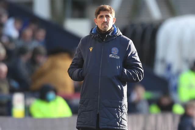 Veljko Paunovic during Reading's 3-2 win over PNE, after which he was sacked.