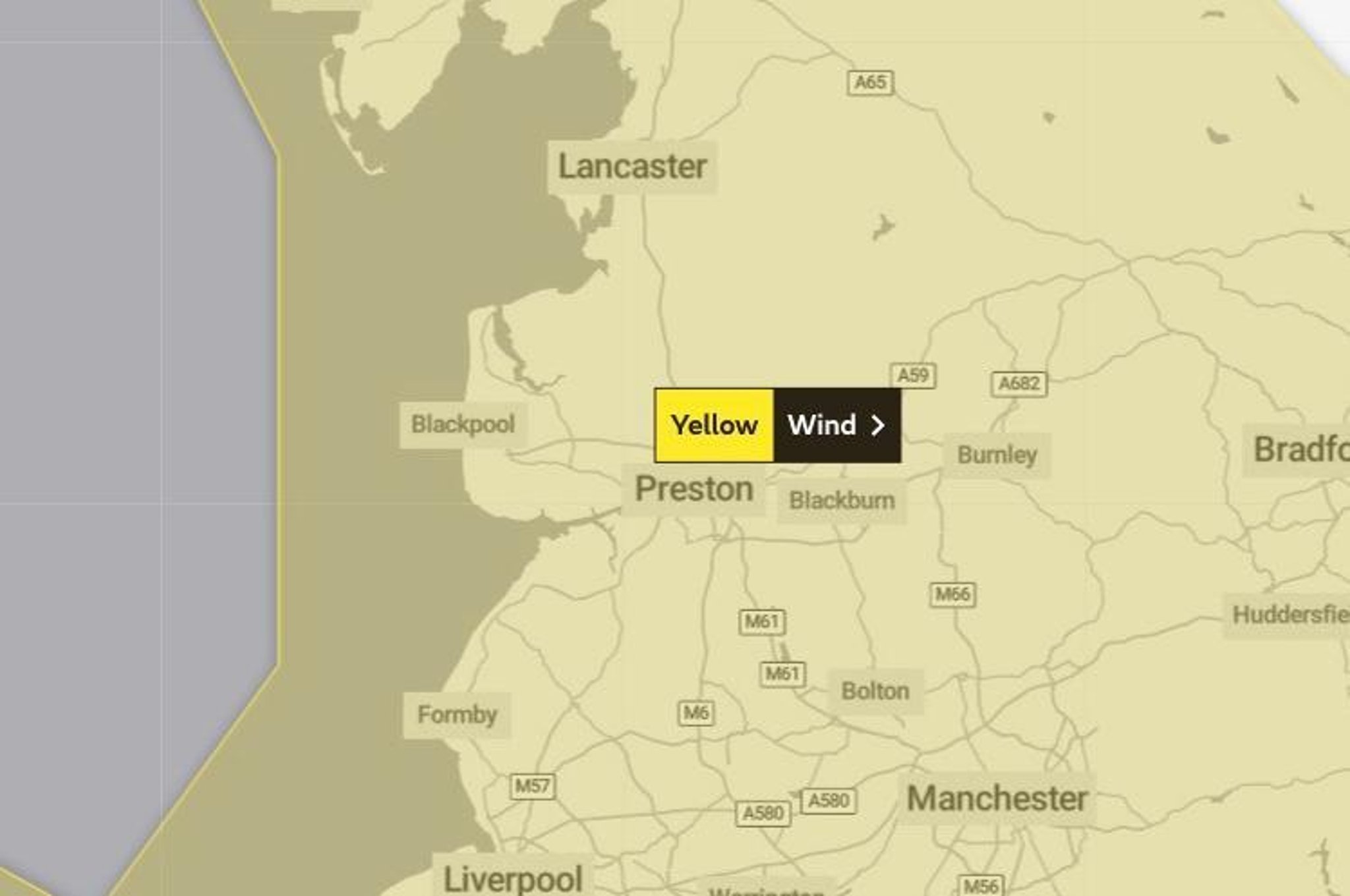 Storm Franklin LIVE: Latest updates as very strong winds hit Lancashire on Monday