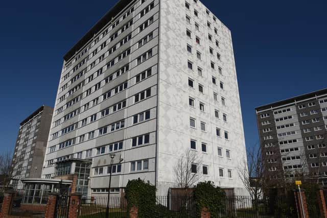 Demolish or refurb? The future of these Avenham tower blocks, including Carlisle House (pictured centre) is uncertain.    Photo: Neil Cross
