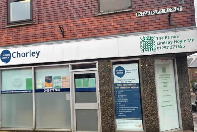 The Citizens Advice Bureau is situated on Market Street in Chorley.