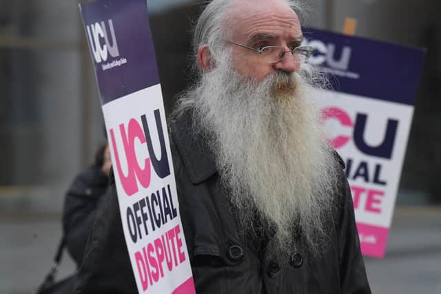 UCU say the dispute is over 20% real terms pay cut over the past 12 years, unmanageable workloads, pay inequality and the use of insecure contracts.