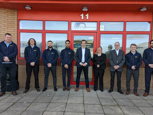 The team from Airframe Designs at their new premises in Blackpool