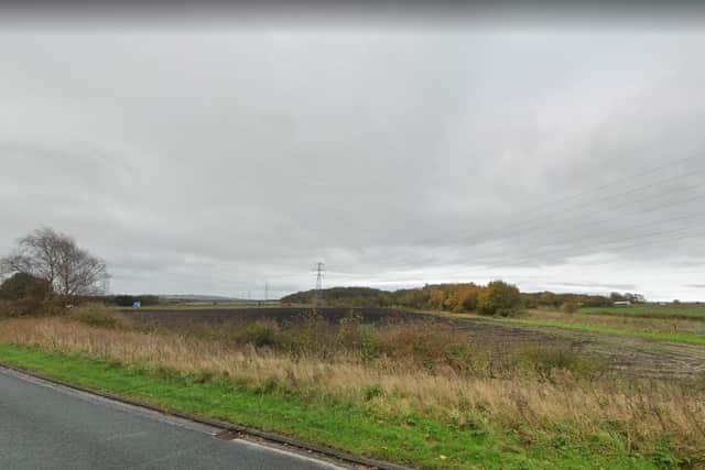 The man's body was found in a field off White Moss Road South, near the M58 in Skelmersdale, at 11am yesterday (Tuesday). Pic: Google