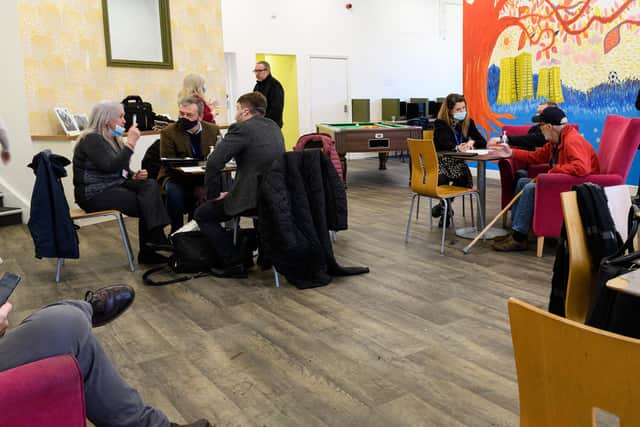 It was the first of three drop-in events as part of a consultation on the future of the three tower blocks.
