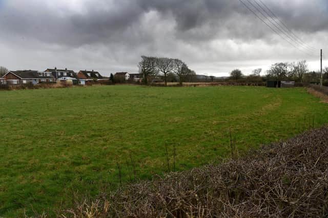 Land off Tincklers Lane in Eccleston where 80 homes are set to spring up
