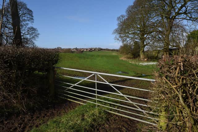 The plot off Town Lane where Redrow have been told that they will not be allowed build 250 homes