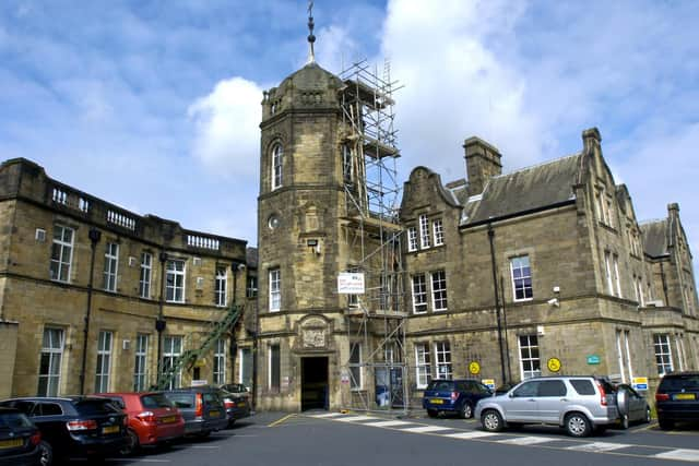 The fire broke out on the roof of Medical Unit 1, pictured here at the Royal Lancaster Infirmary.