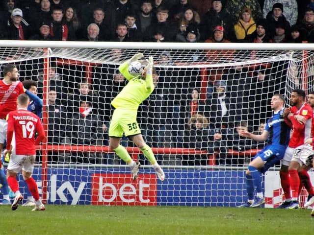 Trevor Carson produced a man-of-the-match performance in goal for Morecambe