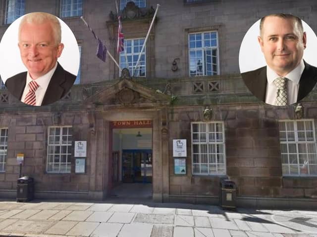 Former deputy leader of Preston City Council Peter Moss (left) was branded "bitter" by his replacement Martyn Rawlinson after the former delivered a damning assessment of the Labour administration's budget following his deselection as a candidate (images:  Google/Preston City Council)