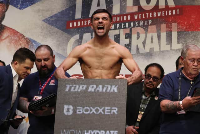 Catterall roars on the scales at Friday's weigh in