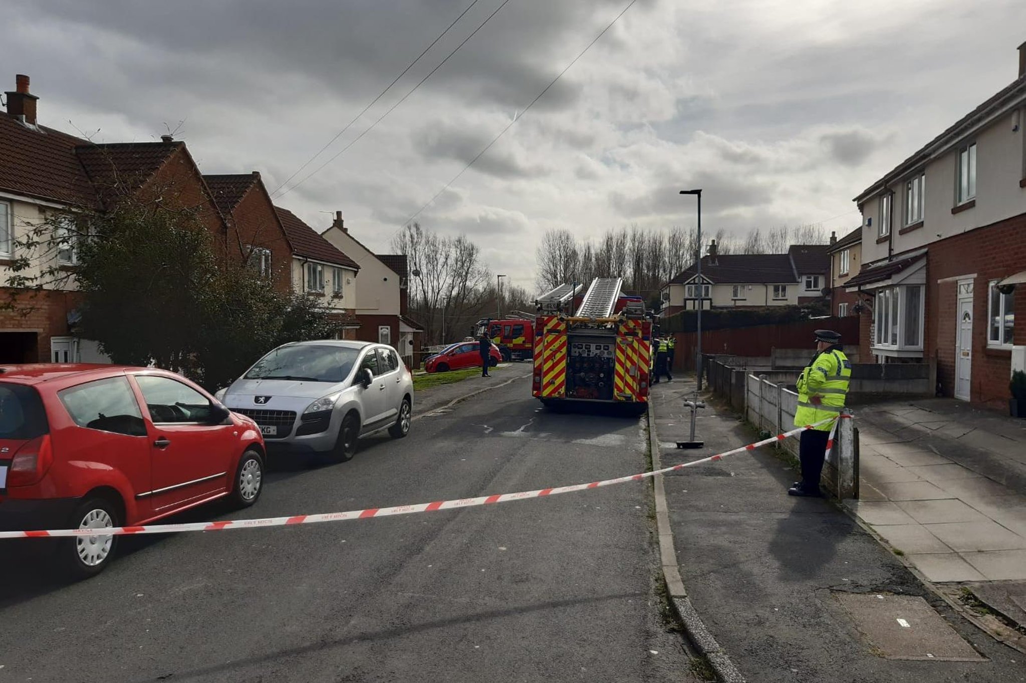 Homes are evacuated and bomb disposal unit attend as suspicious chemicals found
