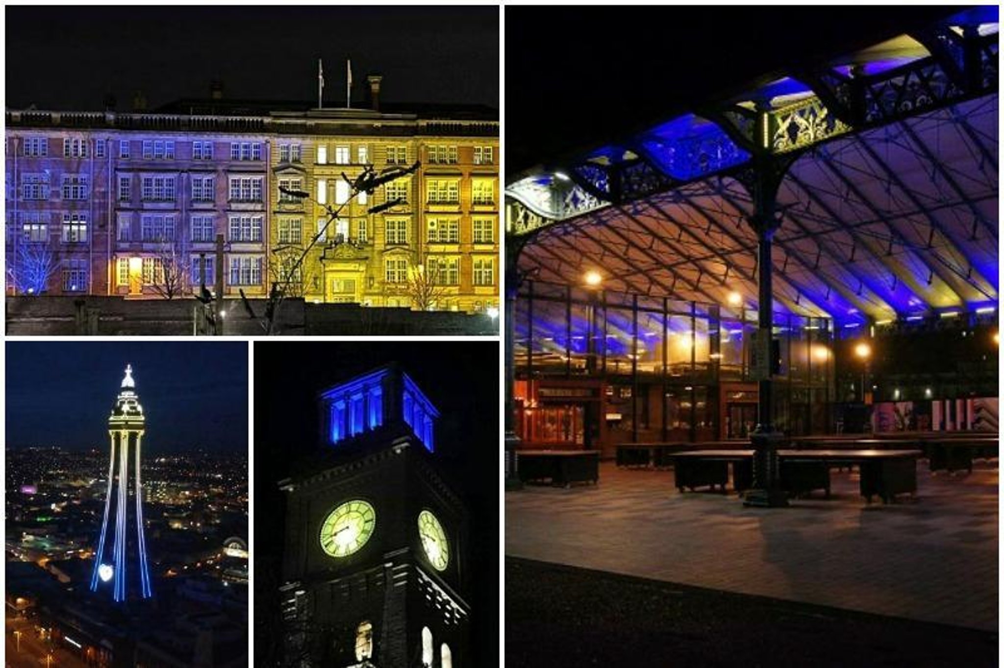 ‘Lancashire stands with Ukrainians’ - These Lancashire buildings were lit up in solidarity with Ukraine at the weekend