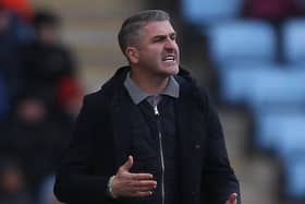 PNE boss Ryan Lowe at Coventry on Saturday