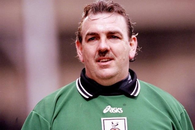 Neville Southall in goal for Bradford City.